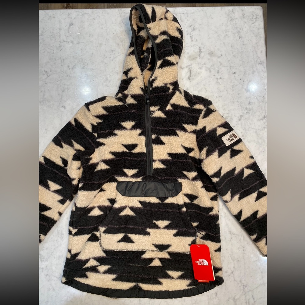 The North Face 1/4 zip pullover hoodie.  New with tags.